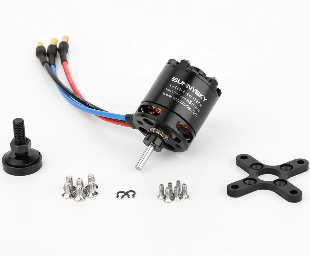 Original SunnySky X2216 2216 880KV 1100KV 1250KV 1400KV 1800KV  2400KV Outrunner Brushless Motor 2-4S For RC Models 3D airplane