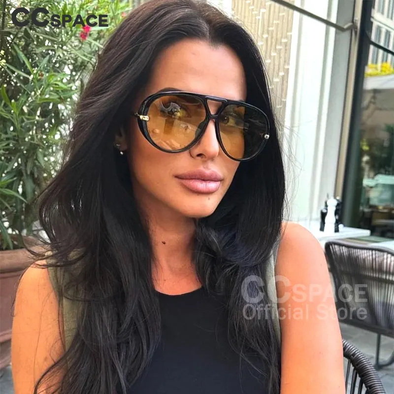 Trendy Oversized Sunglasses for Women 2024 Luxury Brand Designer Goggle Sun Glasses Ladies Classic Vintage UV400 Shades  #300864
