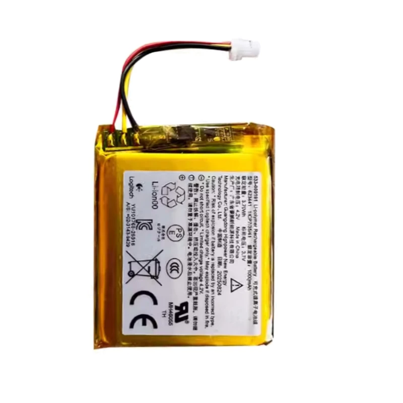 New 533-000191 3.7V 1000mAh High Quality Battery for Logitech Astro A50 2019 Wireless Headset Battery