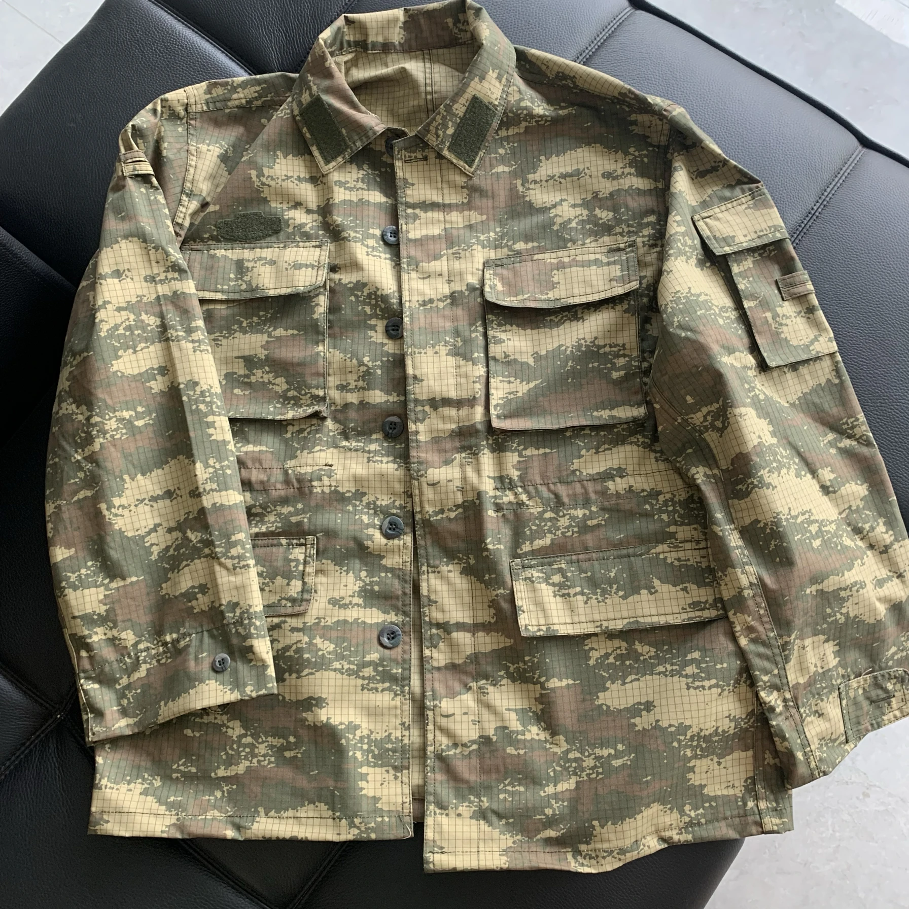 

Camo suit men's spring and autumn season breathable outdoor sports casual pants pure cotton training collection set