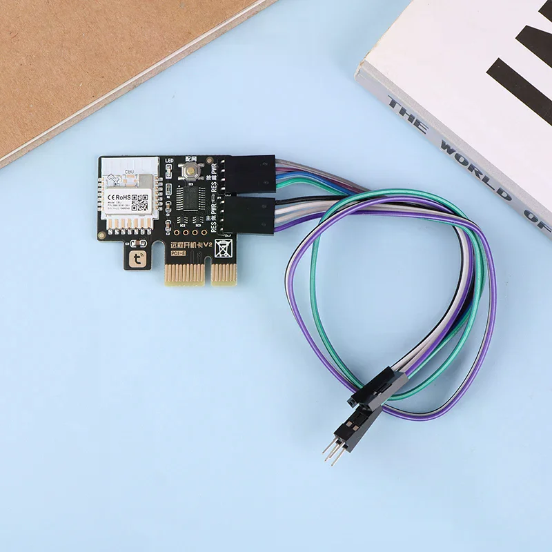 WiFi PC 電源スイッチ デスクトップコンピュータ リモートブート起動カード 在宅勤務用 PIce ミニカード