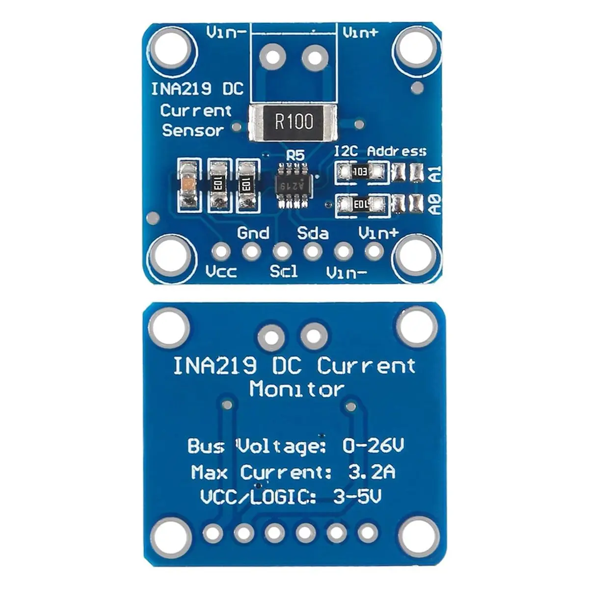 A85P 10pcs INA219 Bi-Directional DC Current Power Supply Sensor Breakout Module for