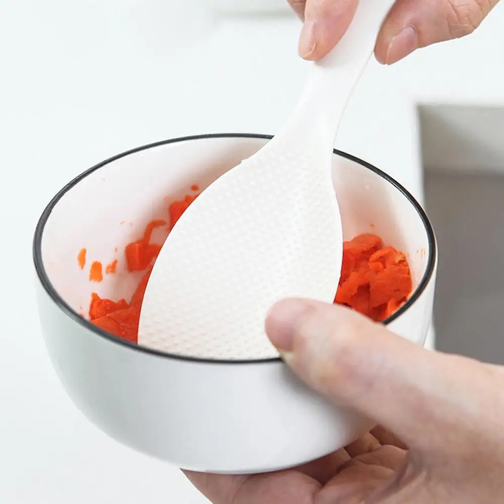 

Standing Rice Spoon Non Stick Rice Cooking Scoop Plastic Rice Shovel Rice Tools Vertical Scoop Cooker Kitchen Spatula E4X0