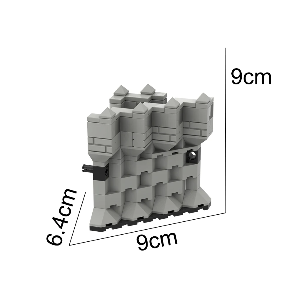 MOC لعبة تجميع الجسيمات بنة الصبي مدينة جدار مجموعة مزيج MOC القرون الوسطى ساحة المعركة Minifigure DIY المشهد