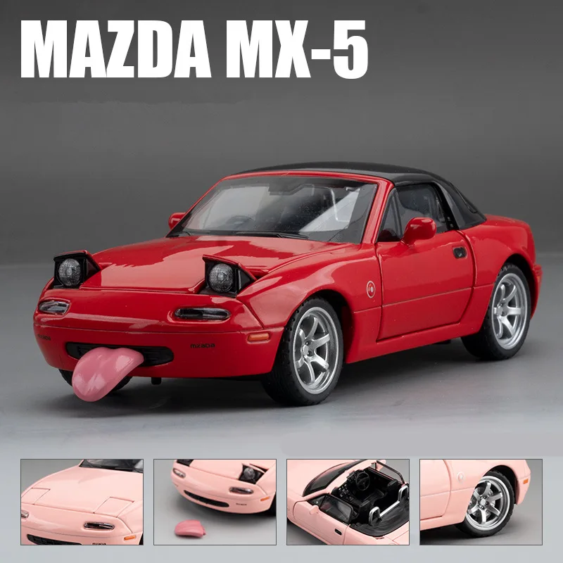 1:32 MX-5 Alloy Convertible Sports Car Model Diecast Metal Toy