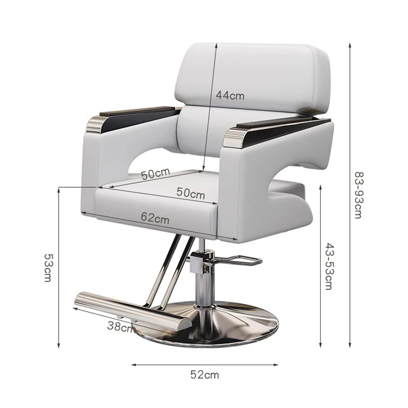 Salon Man Barber Chair Luxury Beauty Women Makeup Chair Leg Rest Lifter Swivel Cadeiras De Escritorio Commercial Furniture