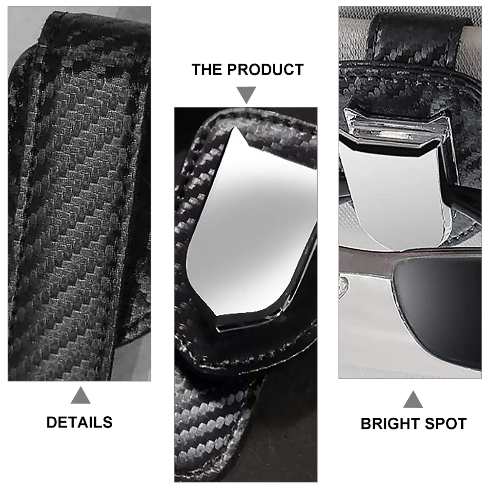 

1pc Car Eyeglass Holder Glasses Clip Sun Visor Rack Durable Handy Long Time Use Easy One Hand Operation Obstruction