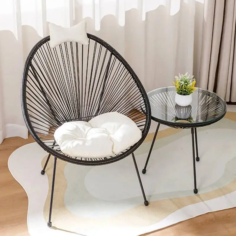 

Retro Rattan Backyard Garden Furniture Sets Waterproof Designer Italian Garden Furniture Sets Moving Adult Mueble Decorations