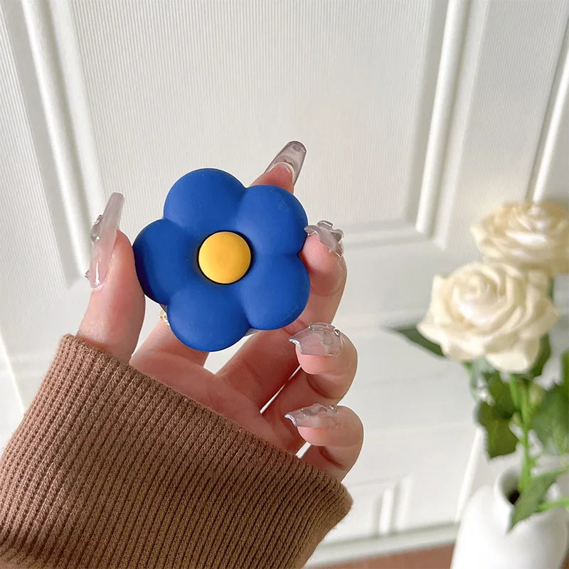 Корейский универсальный держатель для колец на палец со свежим цветком, старый держатель для телефона, ручка для смартфона для iPhone, Samsung, Huawei