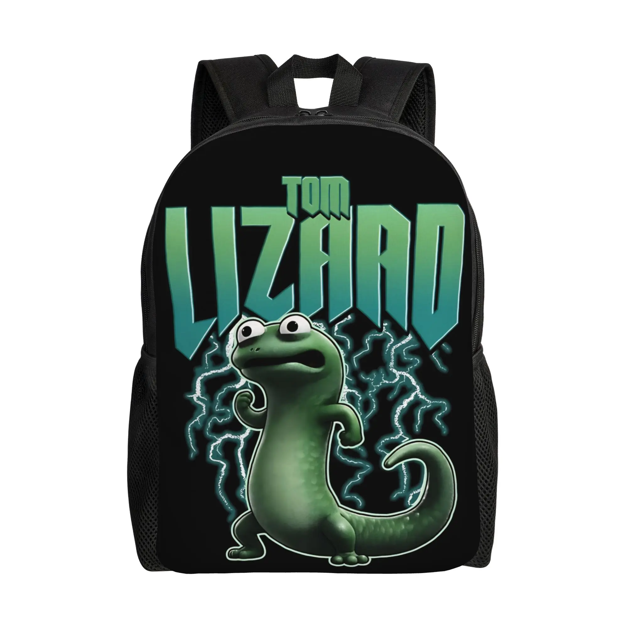 

Рюкзак Hoppers Tom Lizard в стиле ретро с мультяшным рисунком для мужчин и женщин, повседневный студенческий рюкзак для походов и путешествий, сумка через плечо для ноутбука, подарок