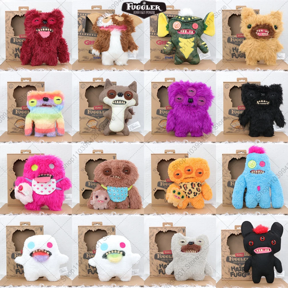 

Fuggler Original Fluffy Monster Family Plush Doll Funny Ugly Tooth Monster Singing Stuffed Toy Random Blind Box Doll Gift