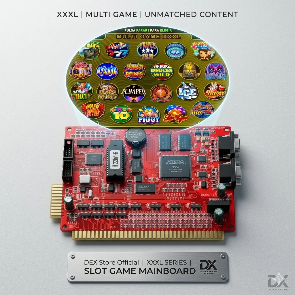 XXXL 22.6H Yellow Slot Game Machine Motherboard – Compatible with Dual DB9 Controller & VGA Output – Arcade Gambling Board