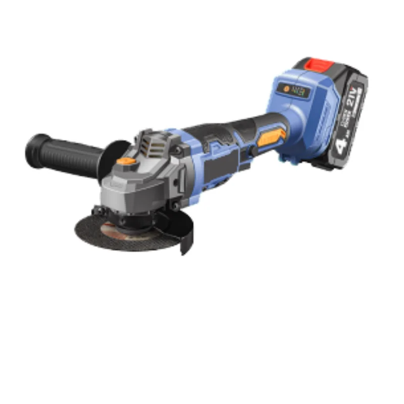 

Two Batteries Brushless Battery Angle Grinder Machine With Lithium Rechargeable Battery Wireless Mini Cordless Angle Grinder