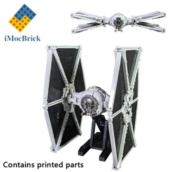 1208 Pcs Mocs Sets Star Movie Spaceship Model Bricks Imperia TIE Outland Starfighters Kits Builidng Blocks Fighter Toys Gifts