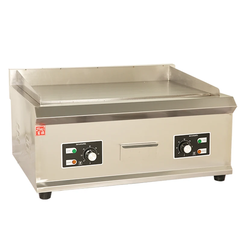 Commercial  Beef Griddle Stainless Steel Cooking Griddle Stove Barbecue Grill Machine With 2 Burner