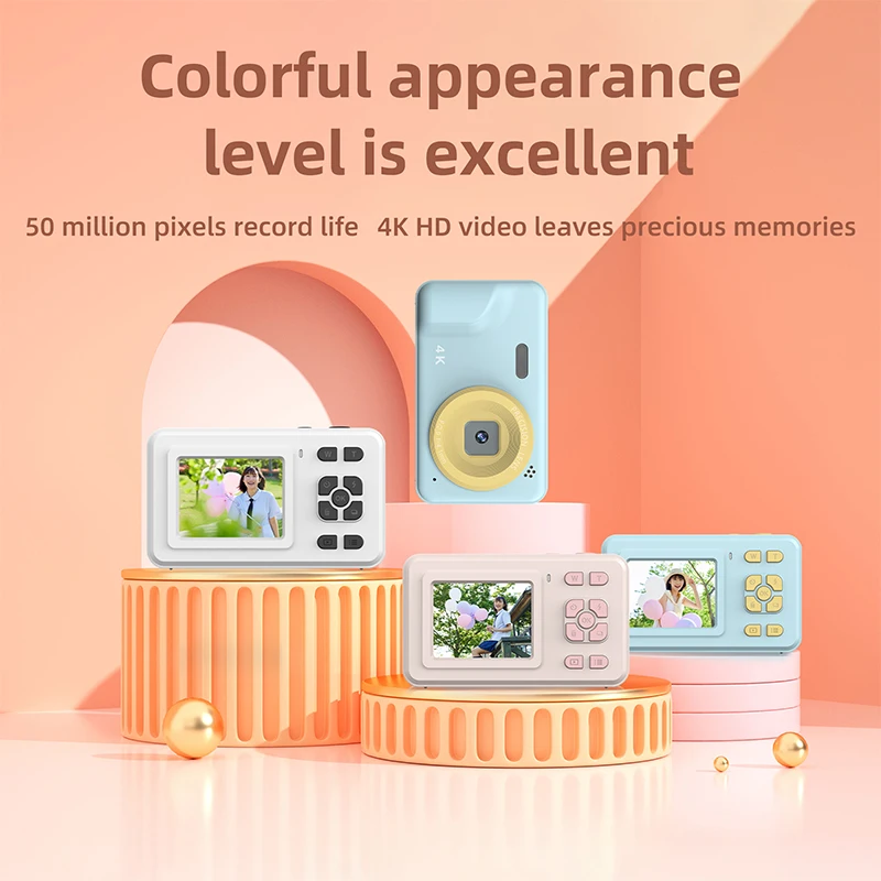 2024 Popular Birthday Gift X2 Children Camera 2.0 Inch HD Display 5000W Digital Camera Toy Video Photo Portable Mini Kids Camera