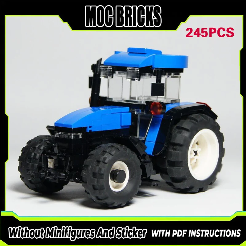 

Конструктор City Car Model MOC: Классический сельскохозяйственный трактор TM140. Модульная технология. Подарок на праздник. Набор для сборки. Детская игрушка.