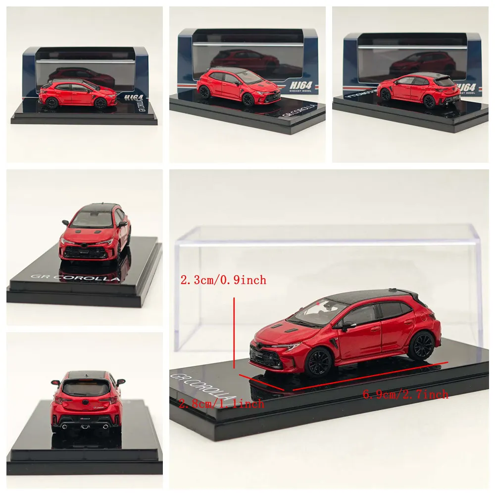 Hobby Japan 1:64 for GR COROLLA RZ Diecast Models Car Miniature Auto Toys Gift Limited Collection