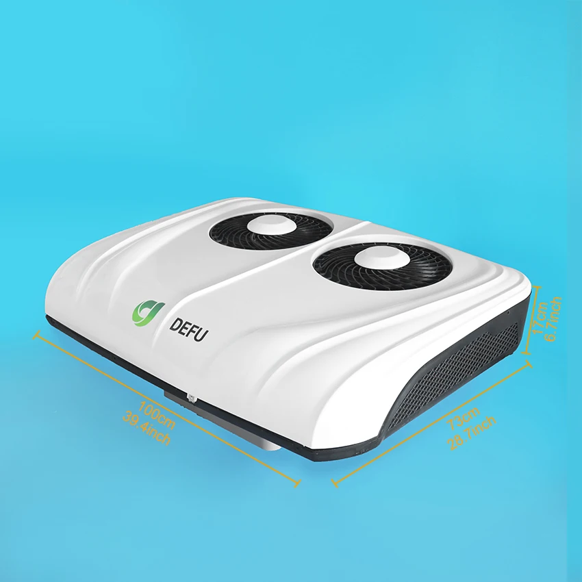 مكيف هواء للسيارات على السطح 24 فولت مكيف هواء للشاحنة 12 فولت مكيف هواء للسيارة لقوافل شاحنة فان #2