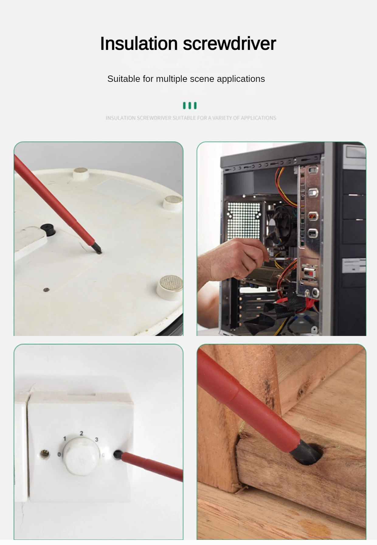 Professionelle Wartungswerkzeuge für Elektriker, isolierter Schraubendreher, Schlitz-Kreuzschraubendreher, Kreuzschlitz-Flachschraubendreher, Handwerkzeuge – Detail 11