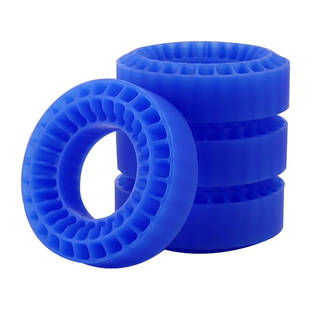 4 шт. 1,0 "колесные шины из силиконовой резины, пенопласт 55x20 мм для 1/18 1/24 RC гусеничного автомобиля TRX4M SCX24 FCX24 AX24, обновленные детали