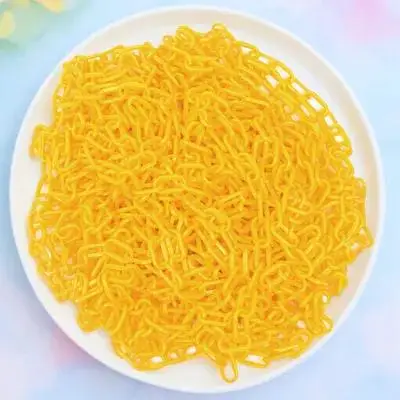 5M Yellow Plastic Safety Chain for Crowd Control Barrier Decorative Use Event Partition Dividers Caution Security Plastic Chain