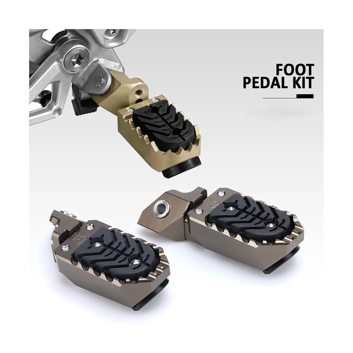 Motorcycle Foot Rests Foot Pegs Footrest Footpeg for R1250GS 2020-2023 R1200GS