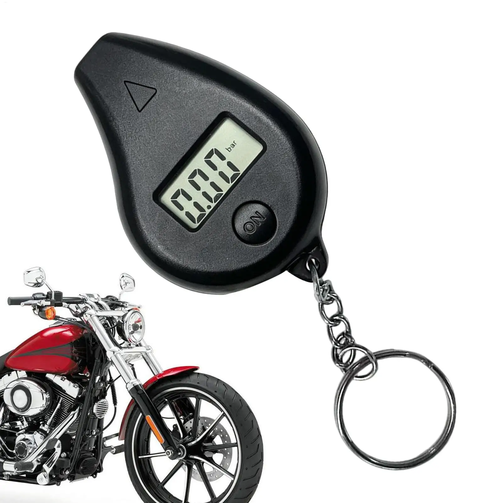Digital Tire Pressure Gauge Mini High-precision Tire Pressure Gauge LCD Display Electronic Tire Pressure Gauge With Keychain