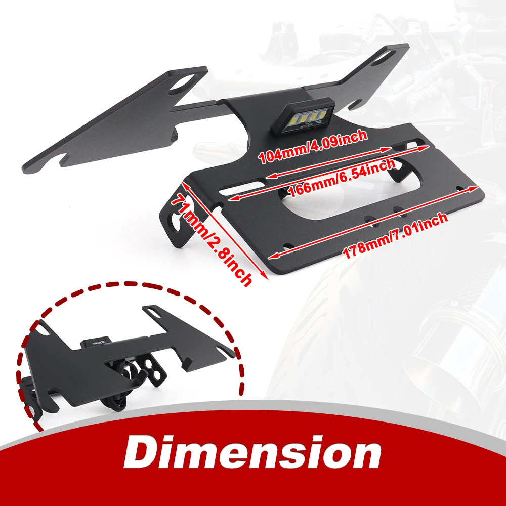 Fender Eliminator Tail Tidy Fit For SUZUKI SV650 SV650S SV650F 2003-2015 Motorcycle Rear License Plate Tail Frame Holder Bracket view 4