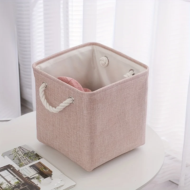 Portable fabric clothing storage box toy storage dust-proof clothing organization storage box finishing box