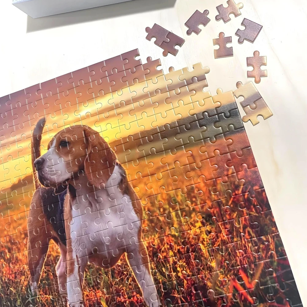 35/300/500/1000pcs Personalized Custom Photo Puzzle photo Pet Birthday Wedding Gift Anniversary Valentine's Day Valentine Day
