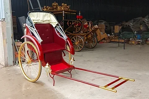 شنغهاي القديمة الرجعية الإنسان العربة نموذج تأجير الفيلم والتلفزيون الدعائم زخرفة يمكن سحب الناس العربة سيارة أجنبية من إعادة