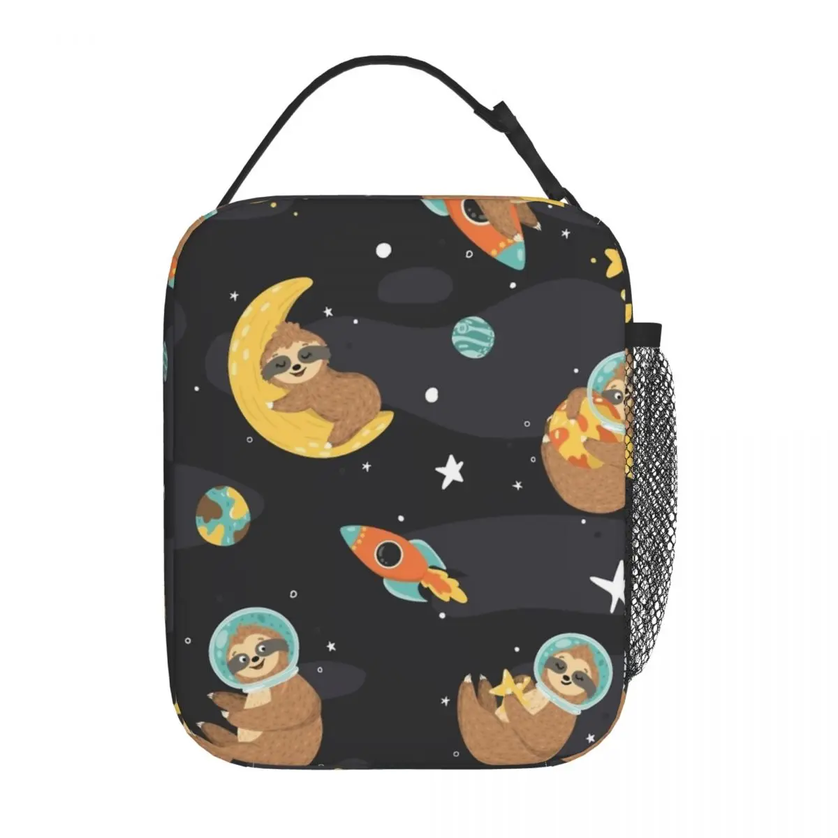 

Cute Sloth Astronaut Insulated Lunch Bag Thermal Meal Container Cartoon Leakproof Lunch Box Tote Girl Boy Office Outdoor