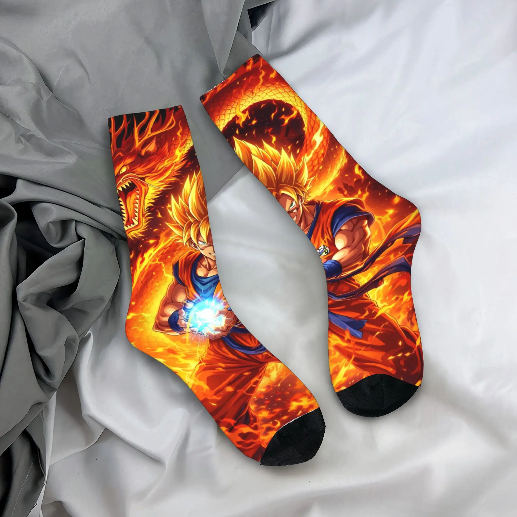 D-Dragons Ball Anime Stockings  Modern Socks Unisex Men Medium Soft Socks Autumn Outdoor Sports Design Anti Sweat Socks Gift