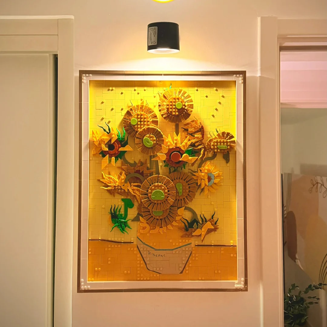 

Наборы строительных блоков с 3D художественной росписью подсолнухов, совместимые с частицами Legoed, подходят для рождественских подарков 31215