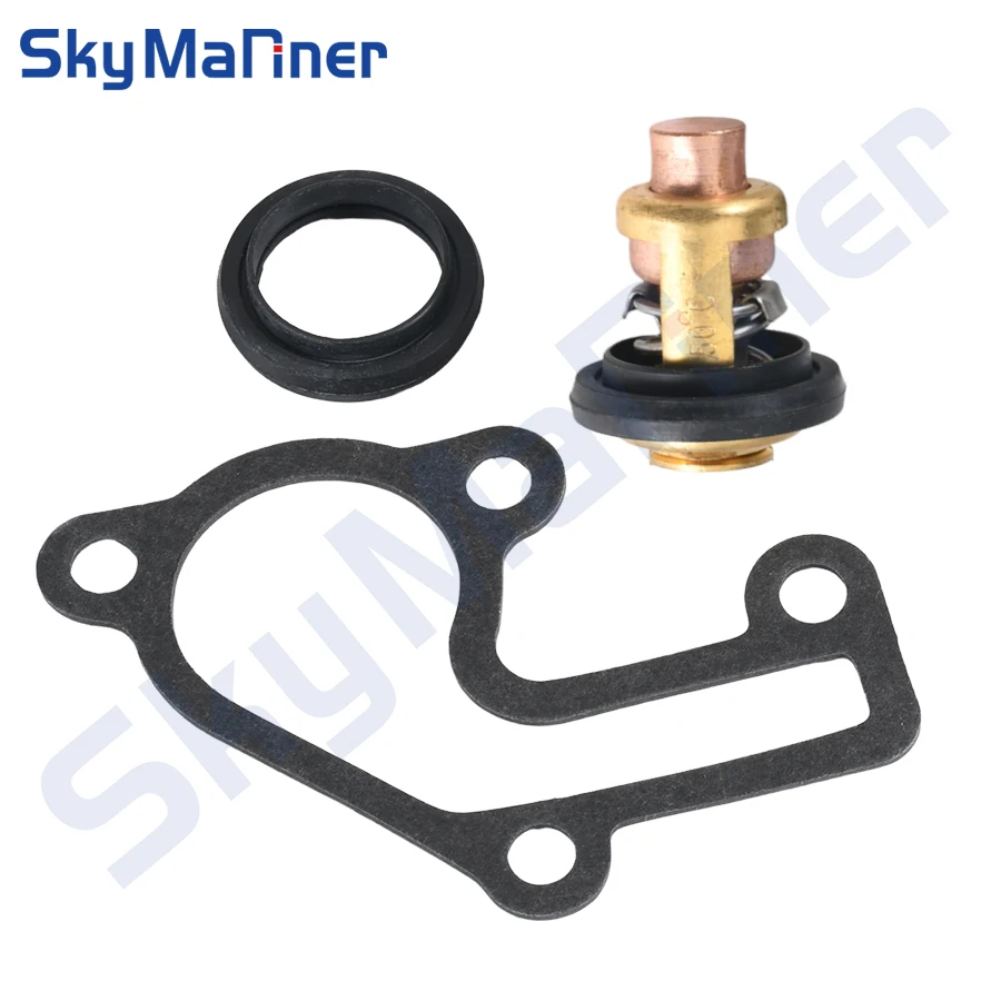 6E5-12411 6E5-12411-20 50℃ 122℉ Thermostat w/Gasket 682-12414-A1 For Yamaha Outboard 9.9 15 HP 9.9MSH 15MSH