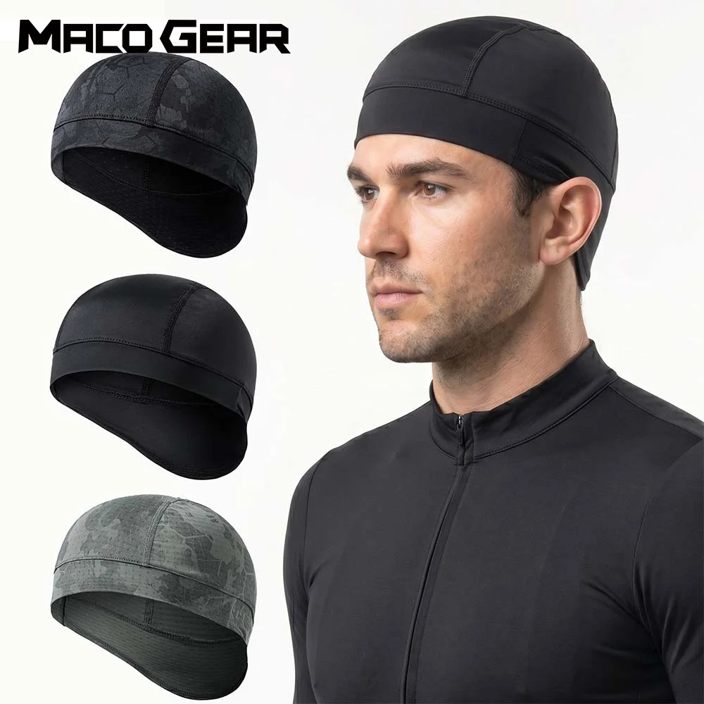 Cycling Caps Quick Dry Anti-UV Sports Hat Cooling Skull Cap Helmet Liner Sweat-wicking Outdoor Bike Running Motorcycle Bicycle