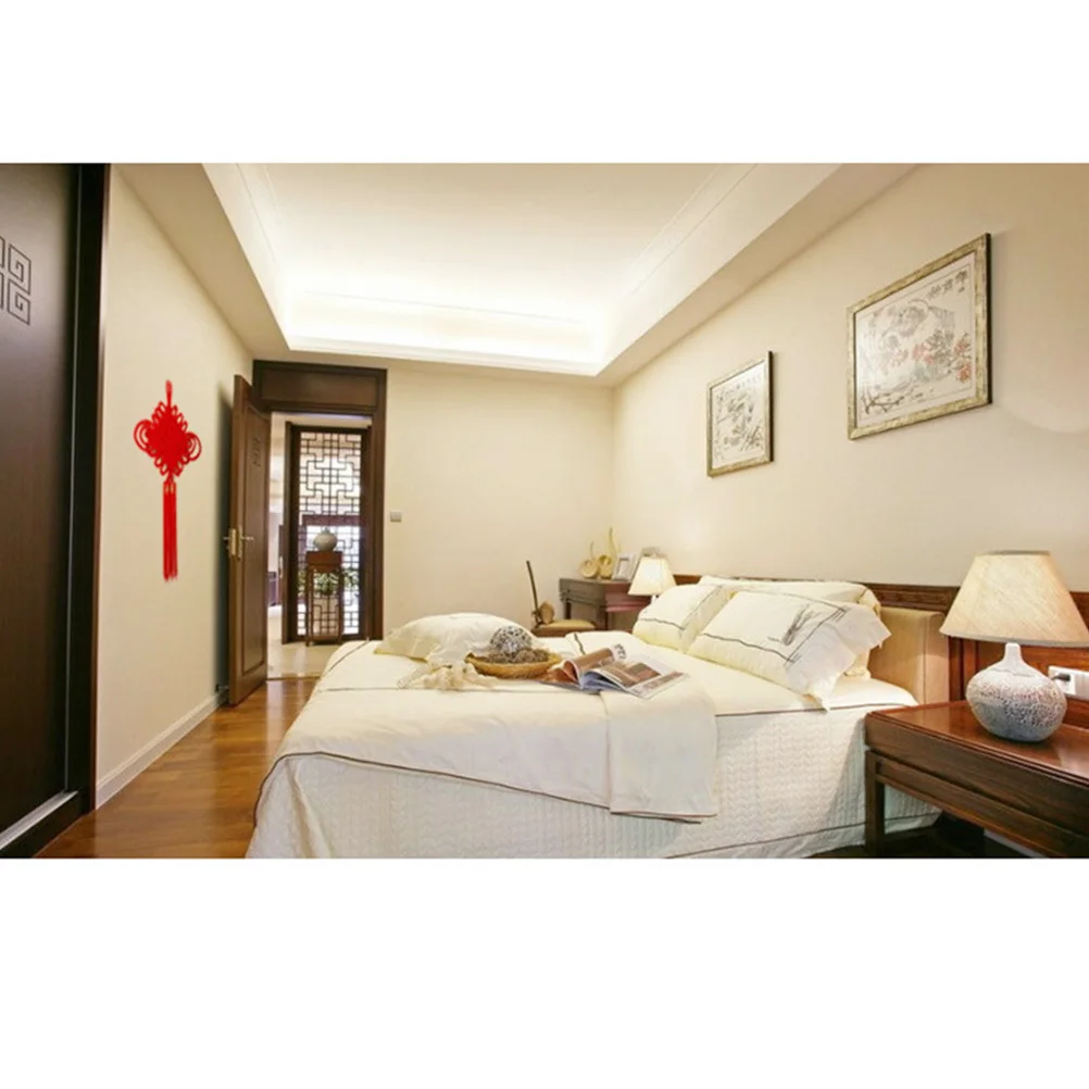 

1Pcs Premium Chinese Knot Hanging Pendant Wall Door Decor Festive Ornament for Home Office Holiday Decoration Supplies