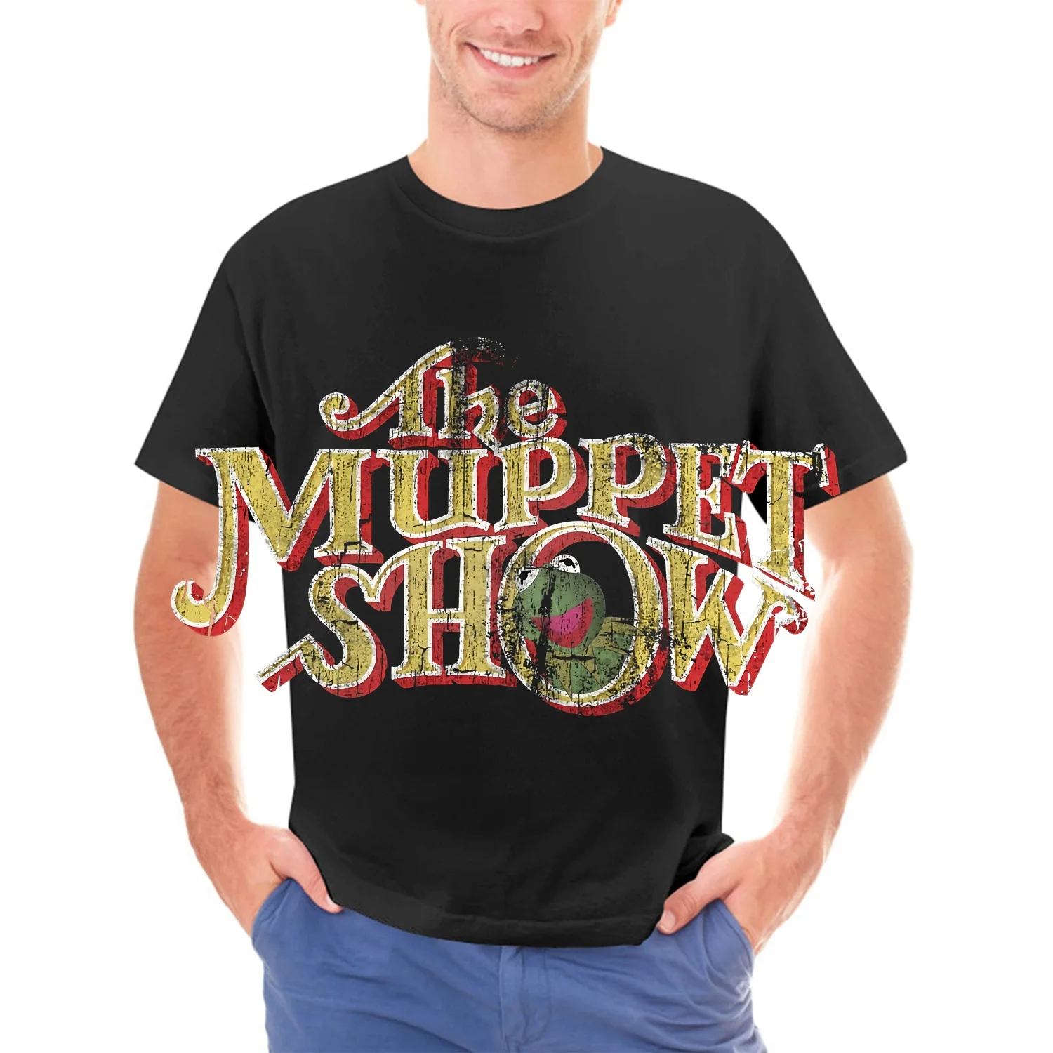 Футболка Muppet Muppets Show Retro Vintage Kermit Mrs Piggy Bork Beaker Gonzo