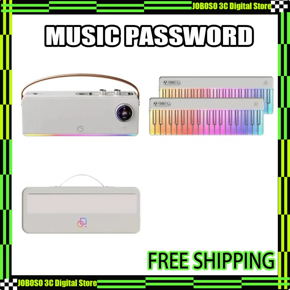 

Электронное пианино Music Password 2.0 с автоматической функцией, умное портативное пианино с двойной клавиатурой и сумкой для хранения, для начинающих музыкантов