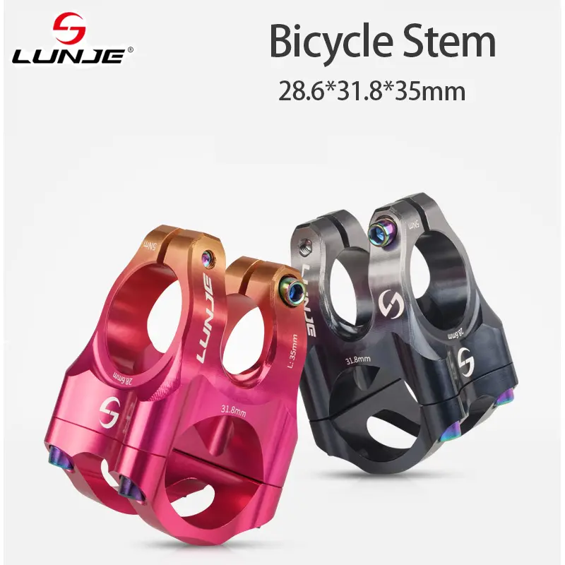 Cnc mtb haste 31.8 ultraleve guiador haste 35mm liga de alumínio estrada mountain bike ponte ciclismo haste curta acessórios da bicicleta