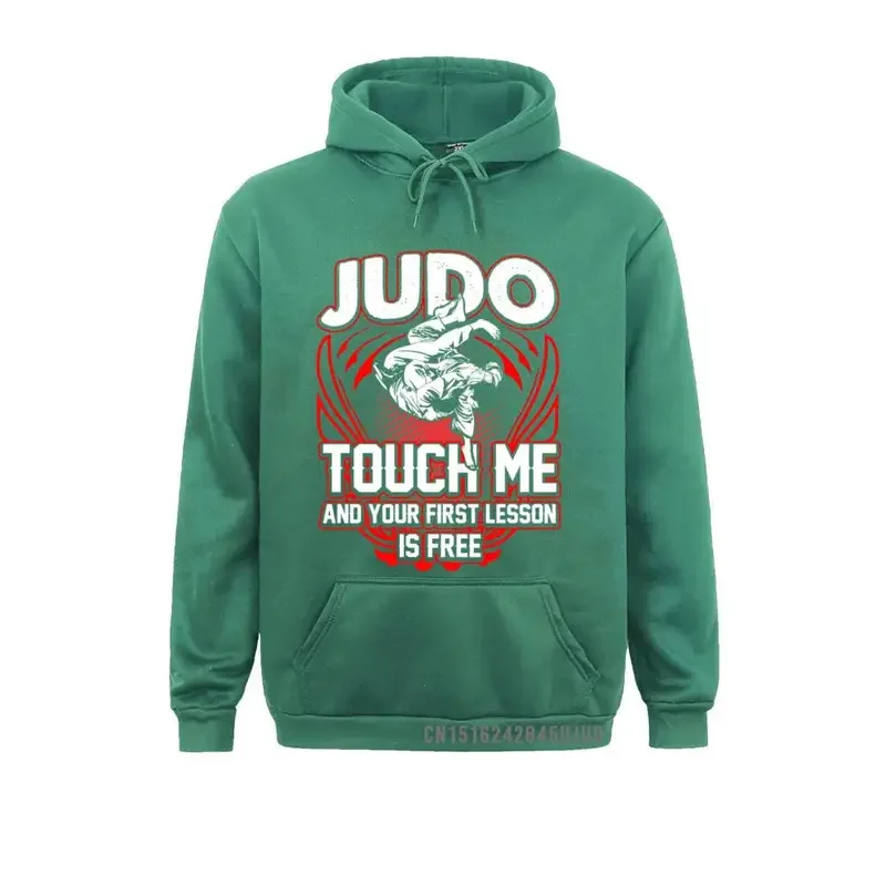 Men's Hood Judo Sweatshirt Me And Your First Lesson Is-Free Sweatshirt Graphic Print Homme Hood Plus Size Pullover