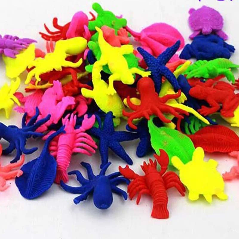 10/20PCS Hydrogel Magic Sea Animals Dinosaur Wild Animal Shaped Water Beads Dragon Balls Growing In Water Kids toy Decoration