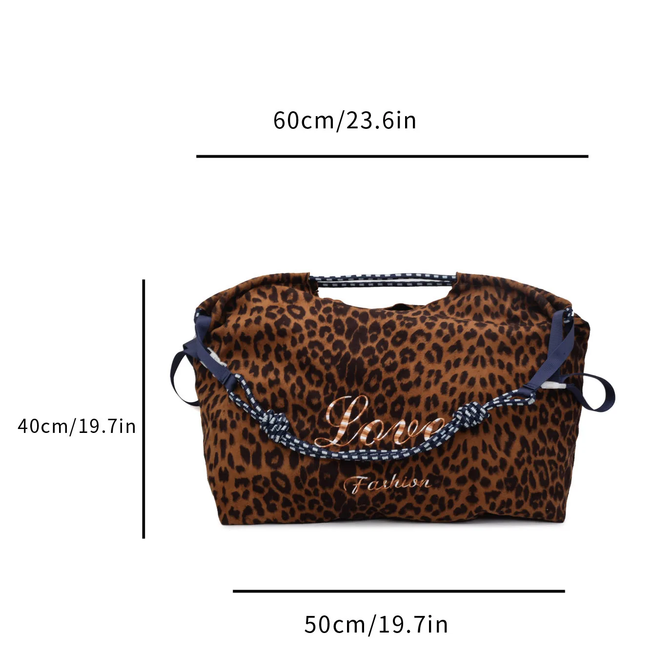 Übergroße Umhängetaschen mit Leopardenmuster für Damen, verformbar, VELOUR, große Kapazität, Einkaufstaschen, 2025, Winter, neue Luxus-Handtaschen – Detail 2