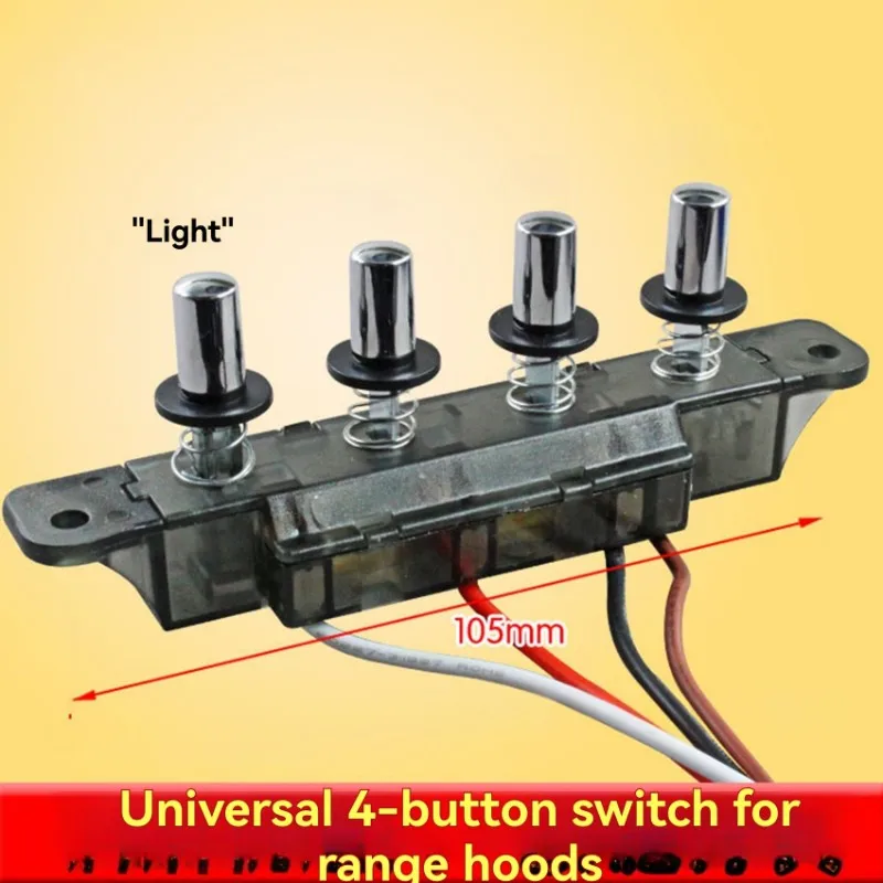 UNCL لوحة تحكم عالمية 4-زر غطاء محرك السيارة الطراز القديم الملحقات زر التبديل