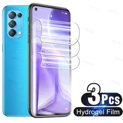 OPPO 용 3PCS 풀 커버 하이드로 겔 필름 찾기 X X2 X3 Neo X5 Lite X6 Pro 화면 보호기 HD 보호 필름 유리 스마트 폰이 아님