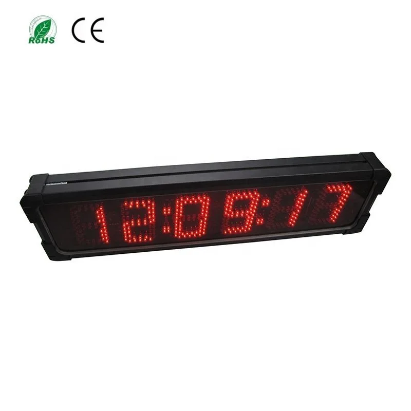 Orologio temporizzato portatile da 5 pollici per sport all'aria aperta, timer per il conto alla rovescia elettronico digitale a LED montato a parete per uso multiplo