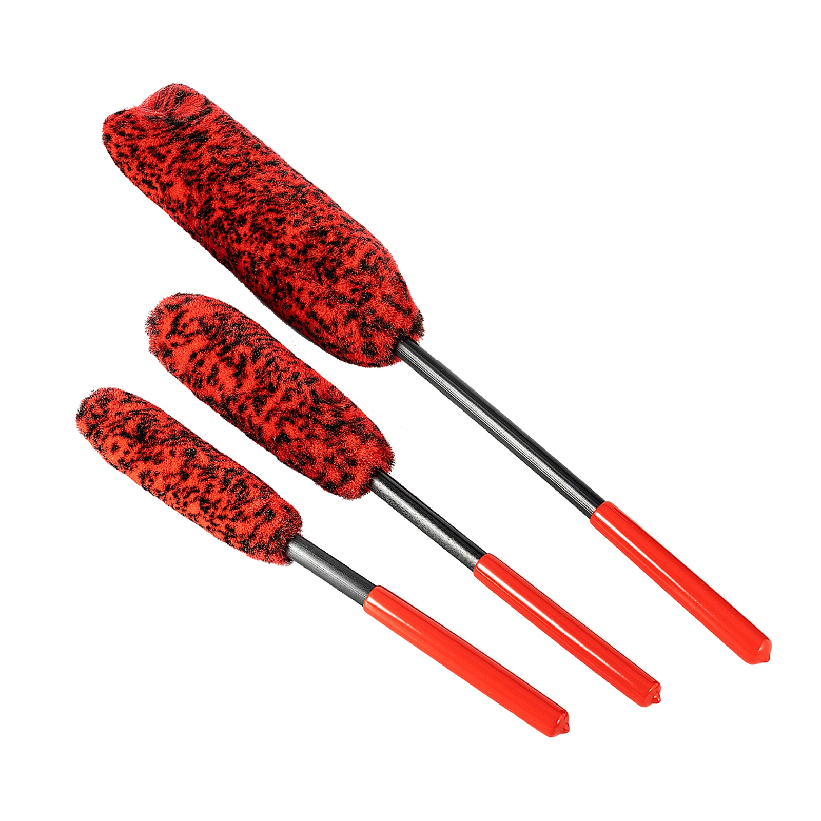 Soft Plush Anti-Scratch Wheel Rim Brush Car Tire Hub Detailing Washing Brush Brake Dust Removal Auto Wheel Care Maintenance Tool