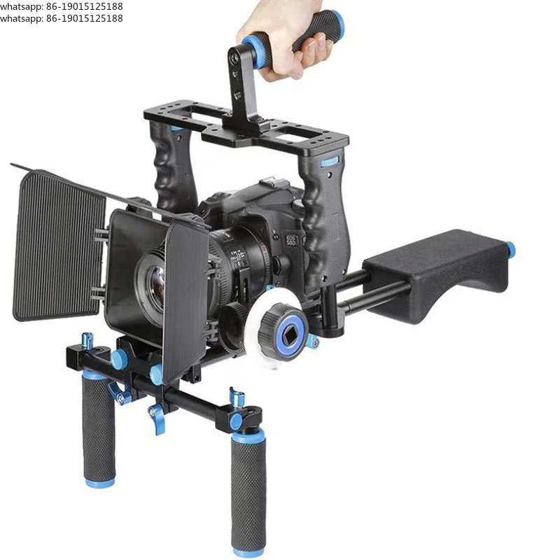 

Rig Shoulder Video Camera Stabilizer Support Cage/Matte Box/Follow Focus For Camera Camcorder shoulder holder equipment