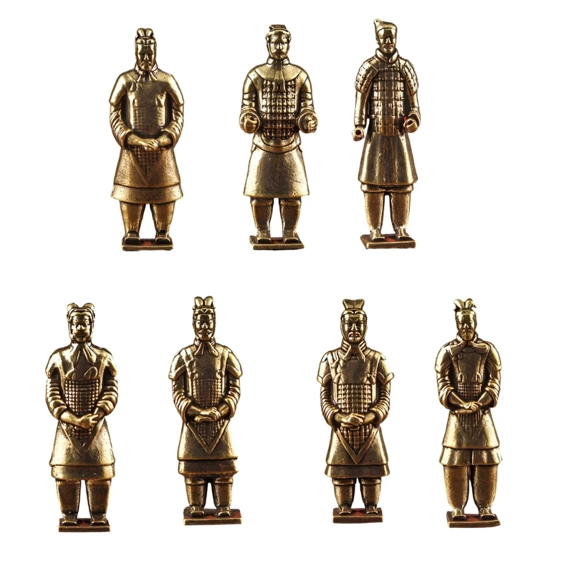 Kulturelle Terrakotta-Soldat-Figur für Büro-Schreibtisch-Regal und Heim-Styling 3XUF – Detail 1
